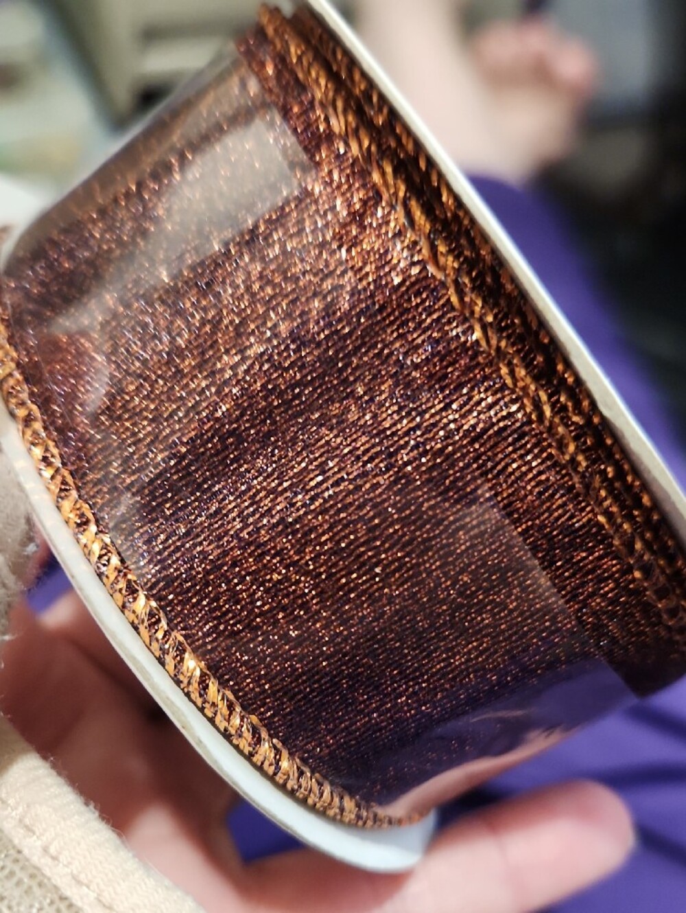 BUNDLE ITEM!! Autumn Sparkle Ribbon - 1.5" wide by 10 yards long